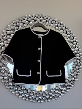 Zara Navy Blazer with Cream Lining